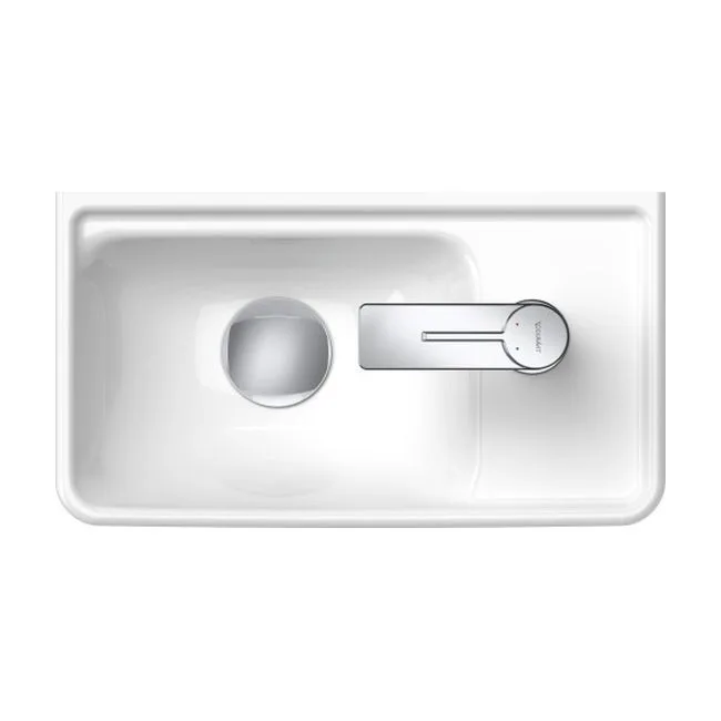 Умывальник подвесной Duravit D-Neo 40, отверстие под смеситель справа, белый (0739400041) - Фото 2