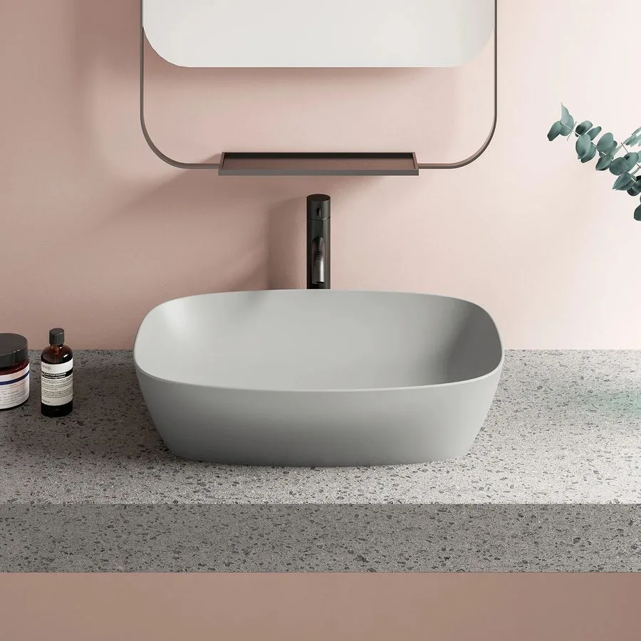 Умывальник настольный Catalano Green Lux 60х40 см, цементный матовый (160APGRLXCS) /новый артикул 0622600023/ - Фото 2