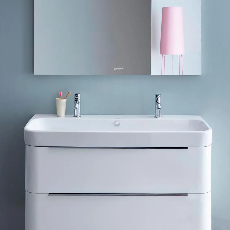 Умивальник підвісний подвійний Duravit Happy D.2 120x50 (2318120024) - Фото 2