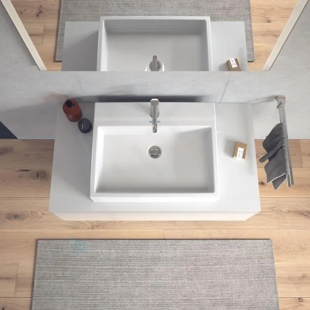 Умывальник на столешницу Duravit Vero Air, 60х47, задняя стенка шлифованная, белый (2352600000) - Фото 2