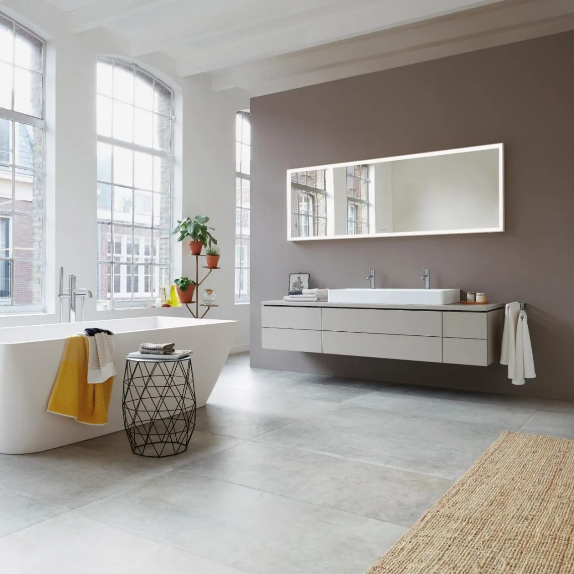 Умивальник підвісний подвійний Duravit DuraSquare 100х47 (2353100043) - Фото 2