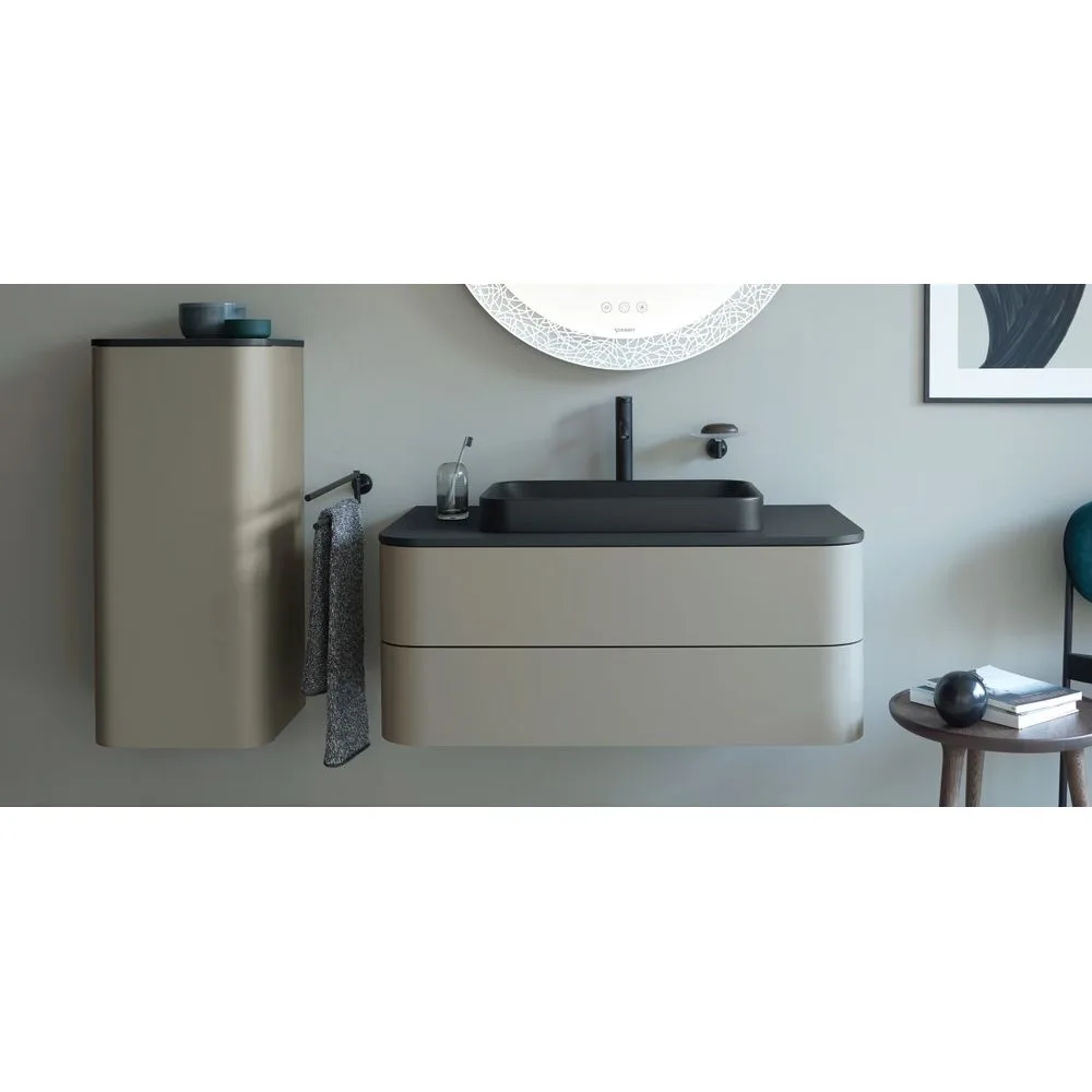 Умывальник на столешницу Duravit Happy D.2 Plus 60х40 см, черный (2359601300) - Фото 2
