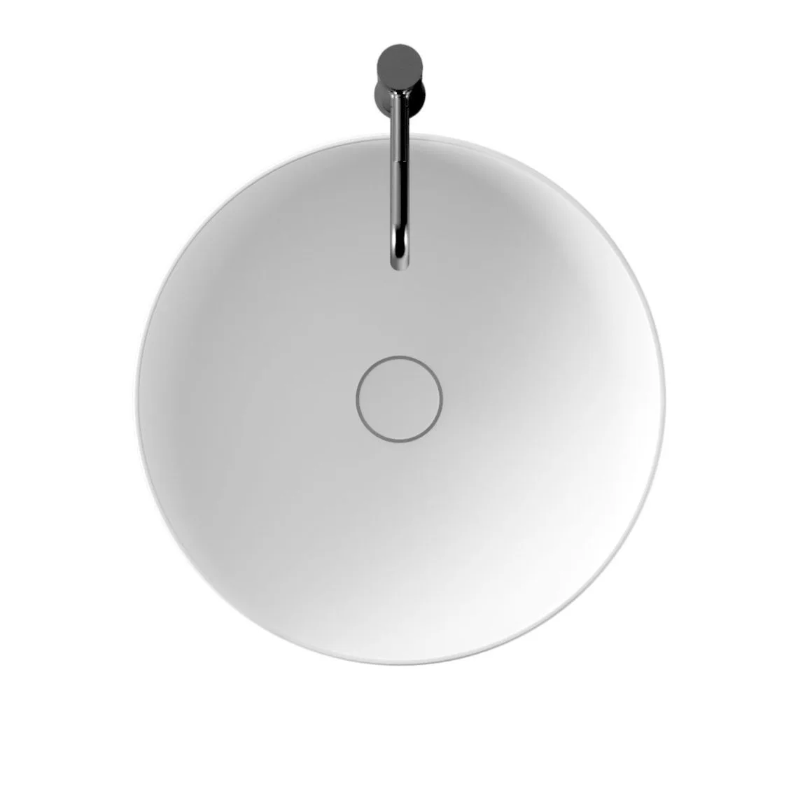 Умывальник на столешницу Alice o Unica Round 50 h30, White (32160101) - Фото 2