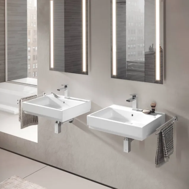 Умивальник підвісний Grohe Cube Ceramic 600х490 мм, білий (3947300H) - Фото 3