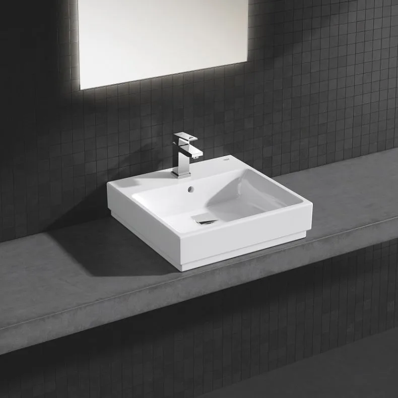 Умивальник накладний GROHE Cube Ceramic 50 см, альпін-білий (3947800H) - Фото 2