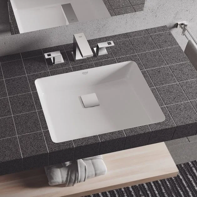 Умивальник встроенного монтажа под столешницу Grohe Cube Ceramic 50, 492х370 мм, белый (3948000H) - Фото 2