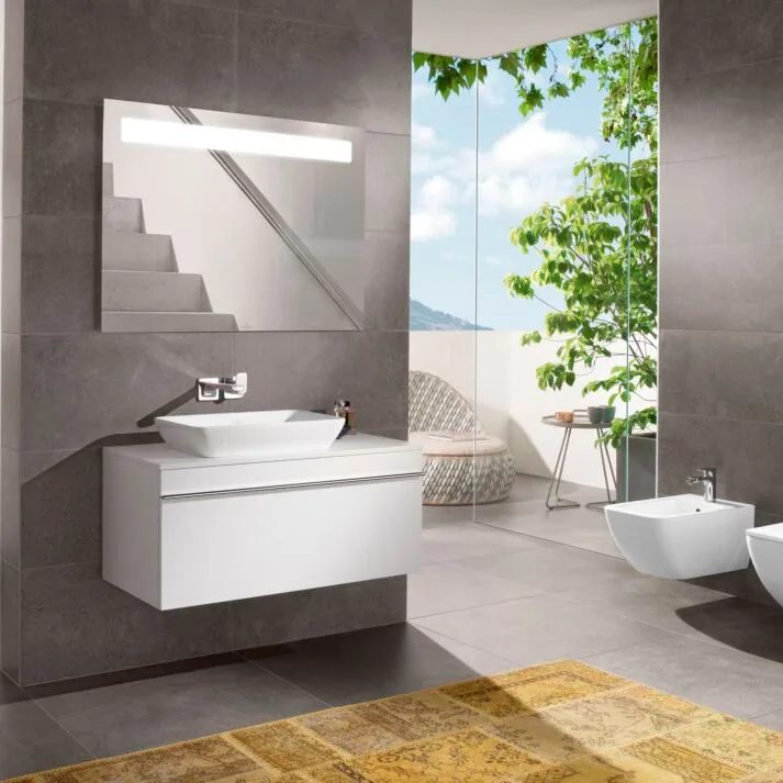 Умывальник на столешницу Villeroy & Boch Venticello CeramicPlus 55х36 (411355RW) - Фото 2