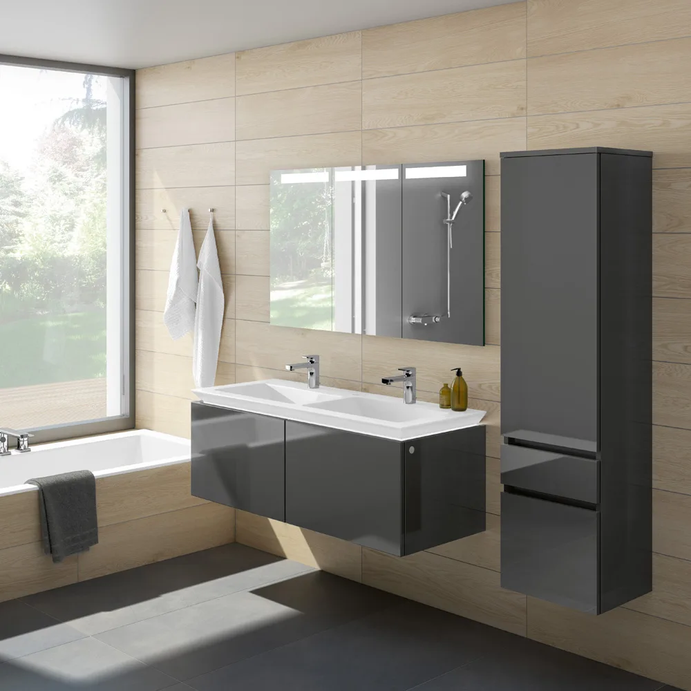 Умывальник накладной двойной Villeroy & Boch Legato, 130x50 (4150D401) - Фото 3