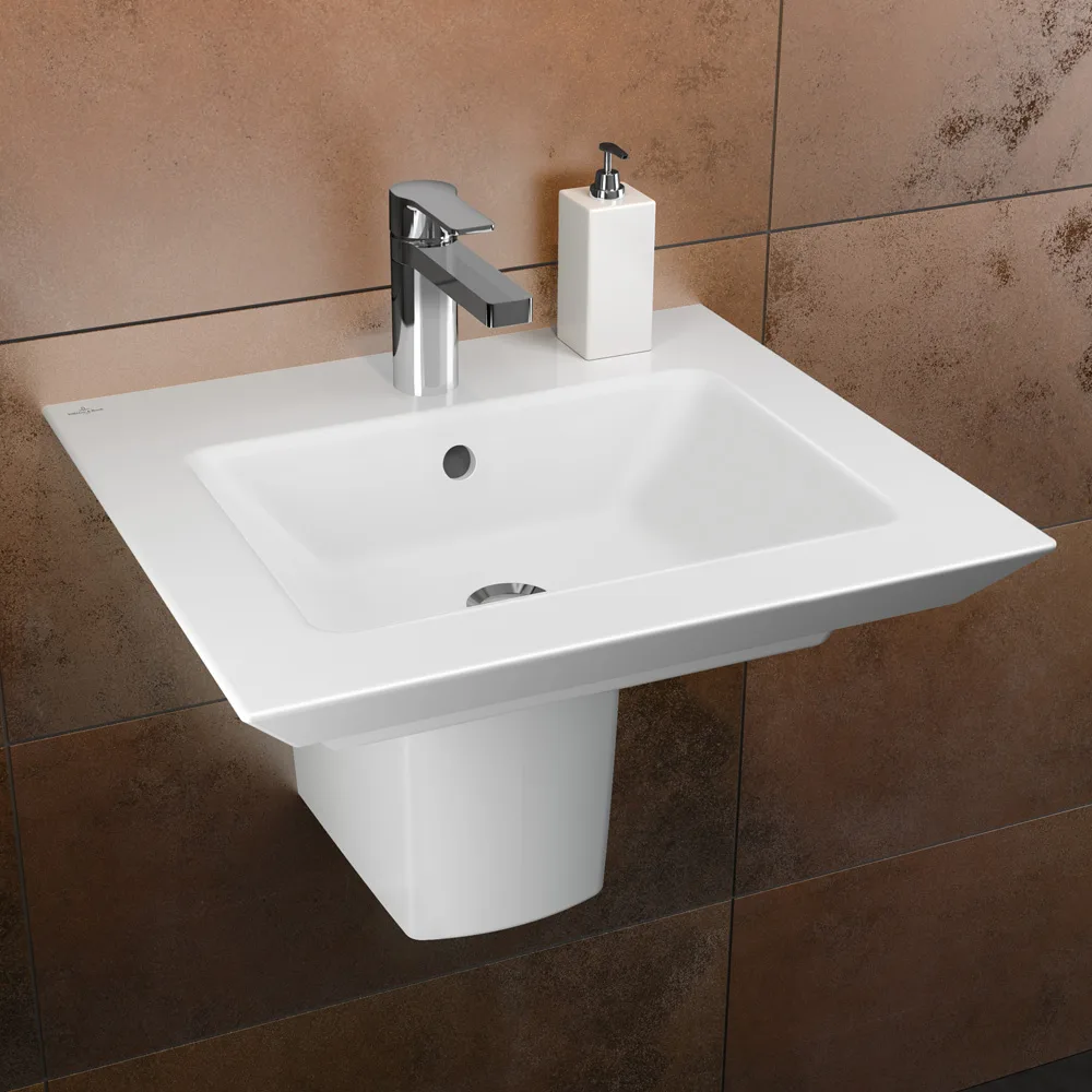 Умывальник накладной Villeroy & Boch Legato, 60x50 (41516001) - Фото 3