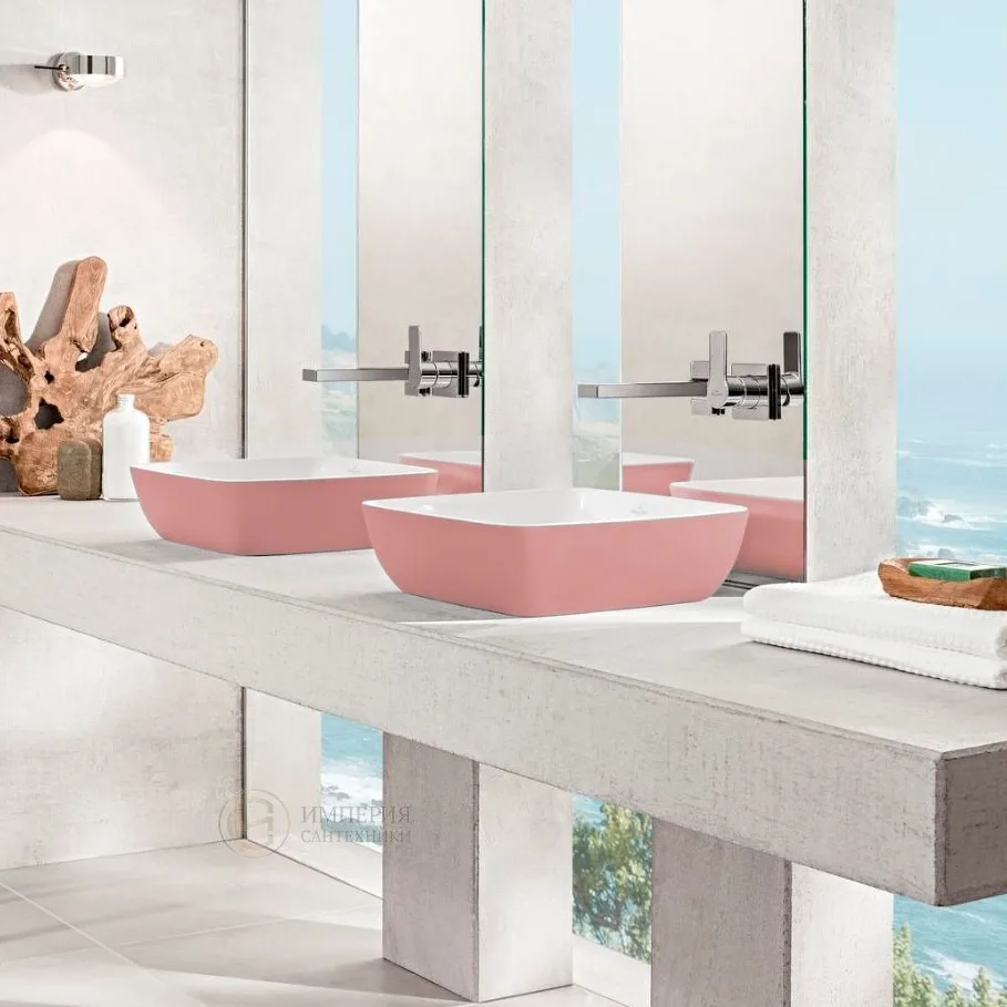 Умывальник на столешницу Villeroy & Boch Artis 58x38, Powder (417258BCT0) - Фото 2