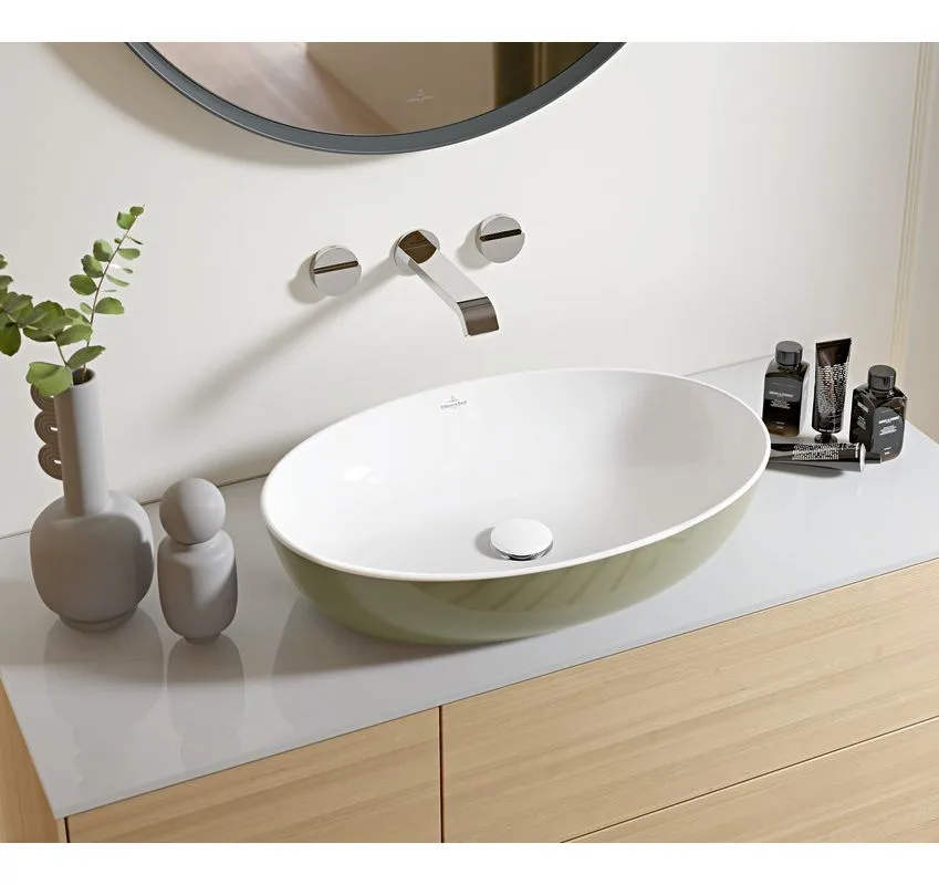 Умывальник на столешницу Villeroy & Boch Artis 610x410 мм Sage Green (419861BCS8) - Фото 2