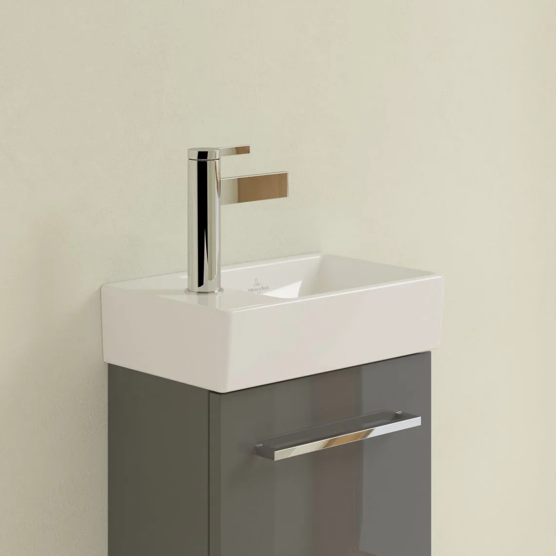 Умывальник подвесной Villeroy & Boch Avento 36х22, альпийский белый (43003L01) - Фото 2