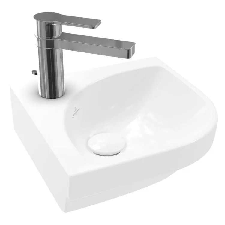 Умывальник подвесной угловой Villeroy&Boch Subway 3.0 32 х 32 см, белый (43714601) - Фото 2