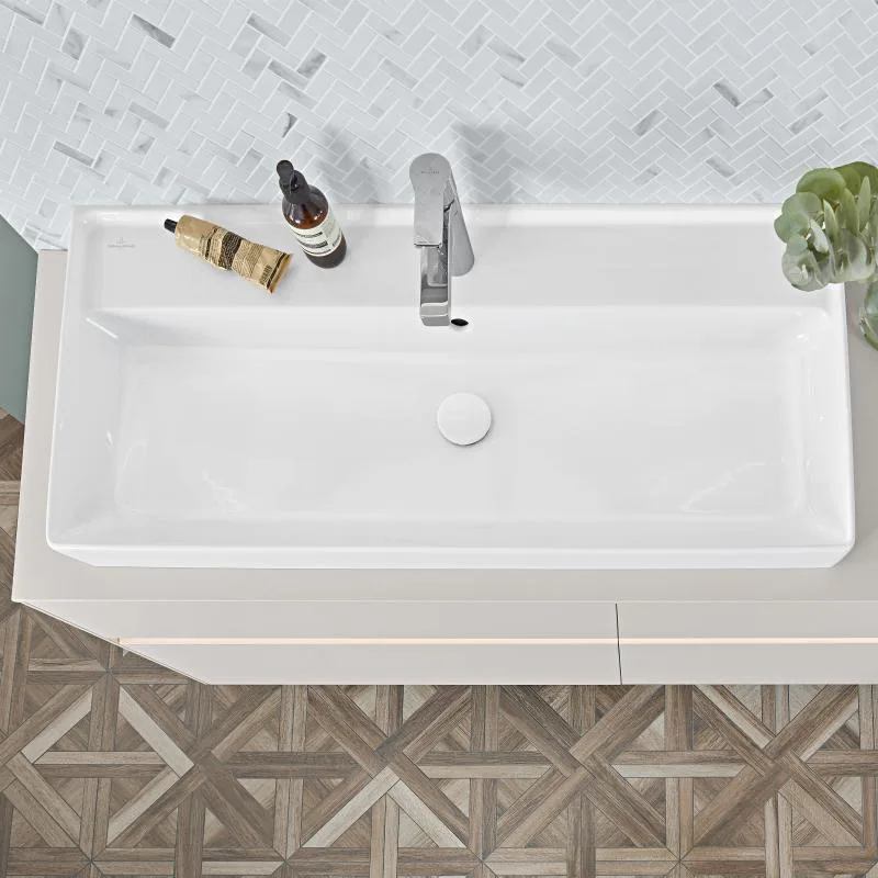 Умывальник накладной Villeroy & Boch Collaro 100x47 (4A331G01) - Фото 5