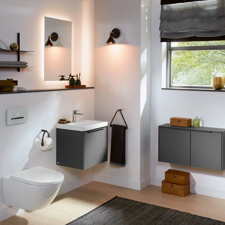 Умывальник подвесной Villeroy & Boch Subway 3.0 55x44 см Stone White CeramicPlus (4A7056RW) - Фото 3