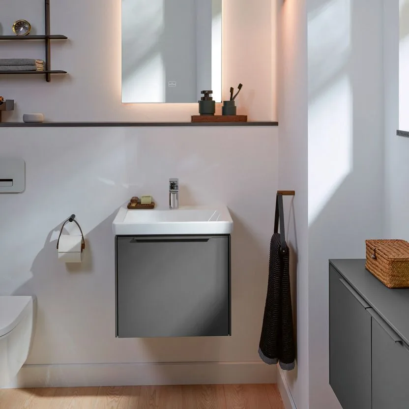 Умывальник подвесной Villeroy & Boch Subway 3.0 55x44 см Stone White CeramicPlus (4A7058RW) - Фото 3