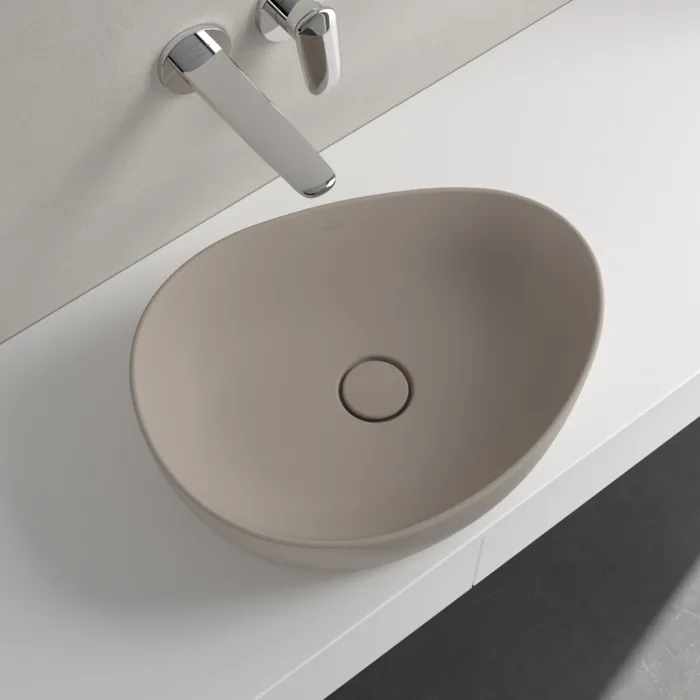Умывальник на столешницу Villeroy&Boch Antao 51х40см, Ceramic Plus, Almond (4A7351AM) - Фото 3