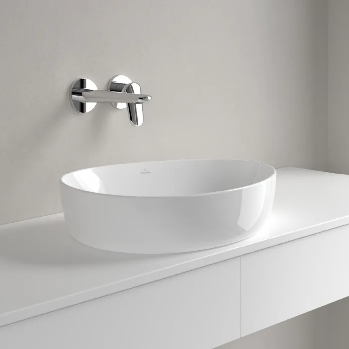 Умывальник на столешницу Villeroy&Boch Antao 51х40см, Ceramic Plus, White Alpin (4A7351R1) - Фото 2