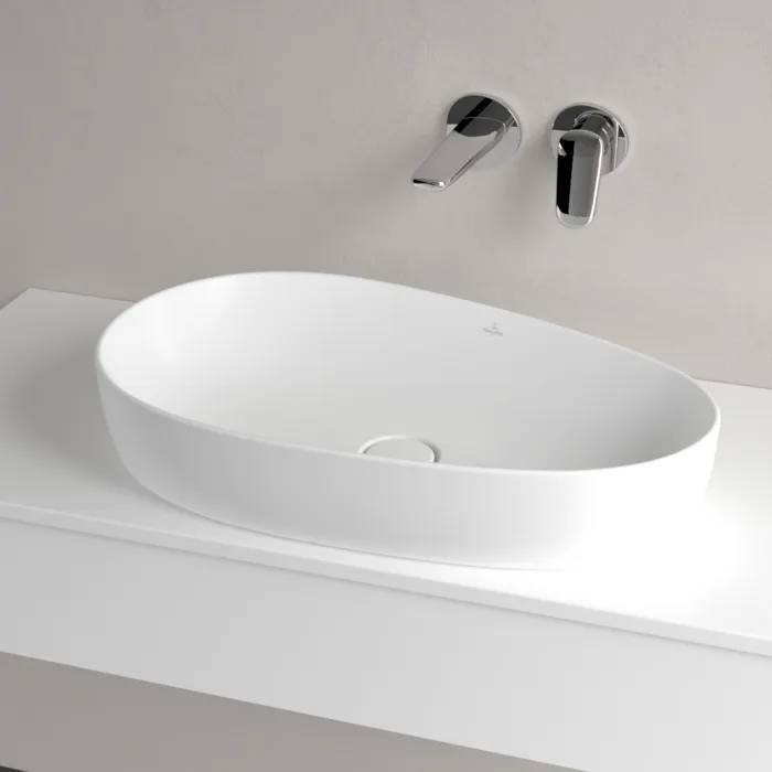 Умывальник на столешницу Villeroy&Boch Antao 65х40см, Ceramic Plus, Stone White (4A7465RW) - Фото 2