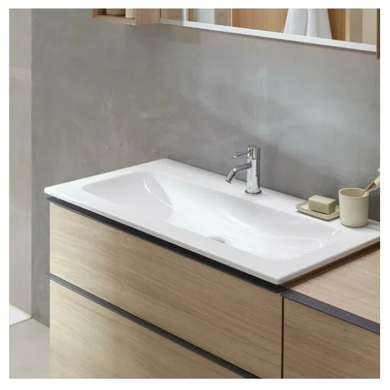 Умывальник накладной Geberit iCon Light: B=120см, T=48см, белый (501.837.00.3) - Фото 2