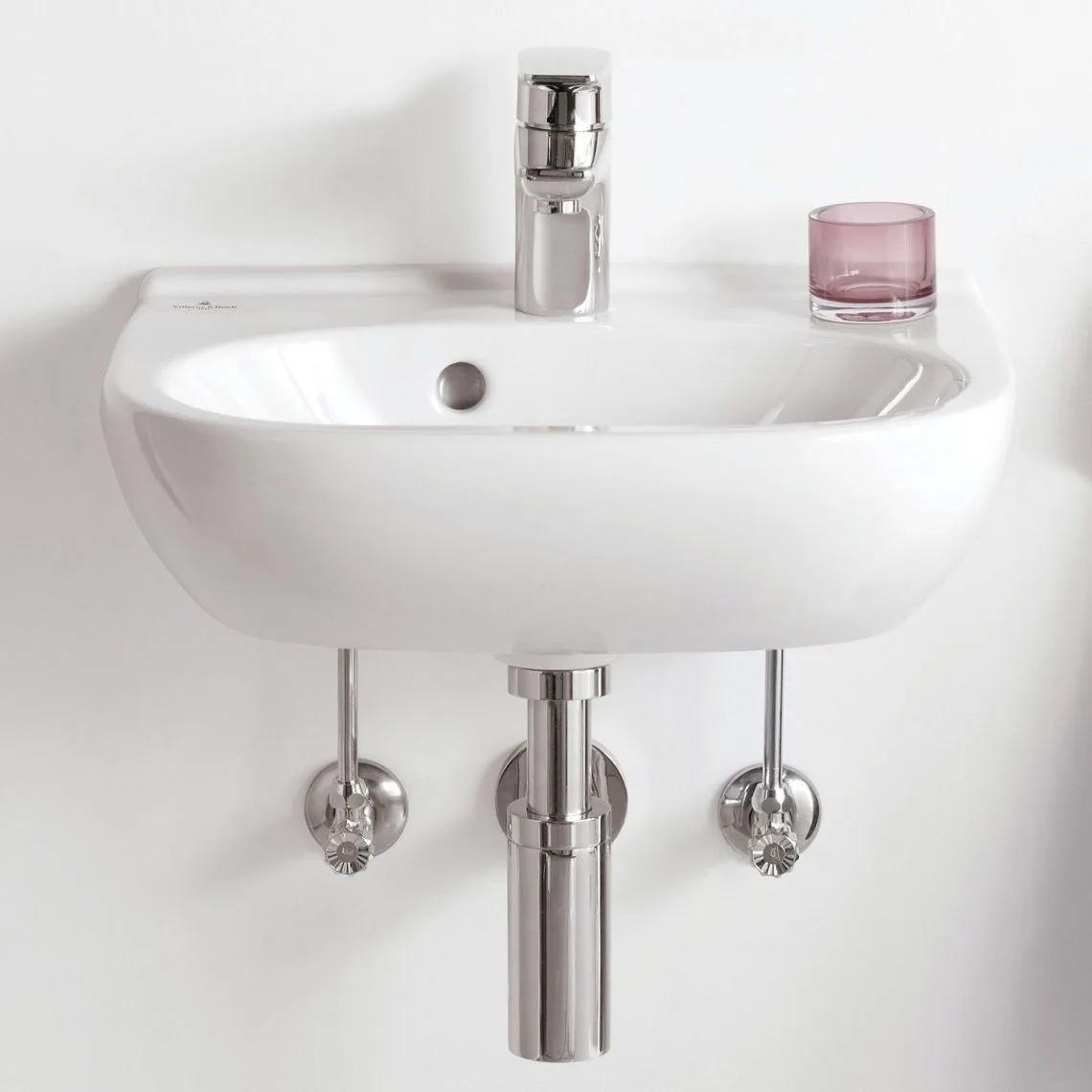 Умывальник подвесной укороченный Villeroy&Boch O.Novo 50х40, белый (53605001) - Фото 2