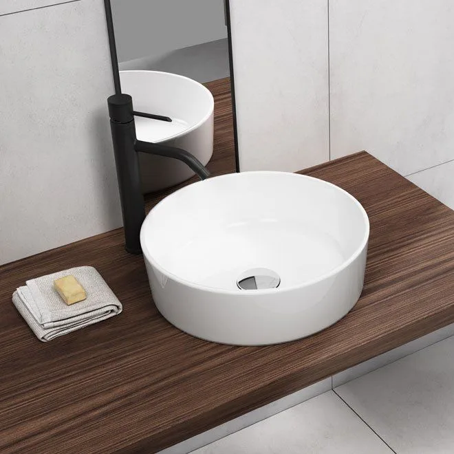 Умывальник на столешницу Quarter Bath Round Line 42, белый (70RO23042.00.2.3.01) - Фото 2