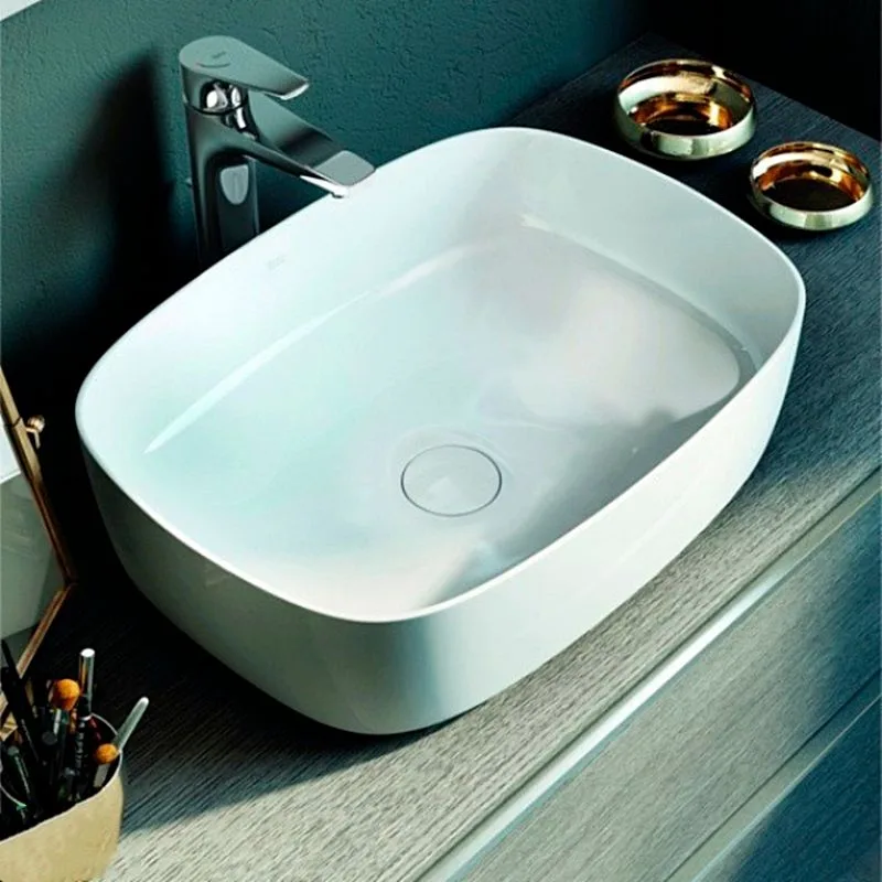 Умивальник на стільницю Roca Inspira Soft 50х37 (A327500000) - Фото 2