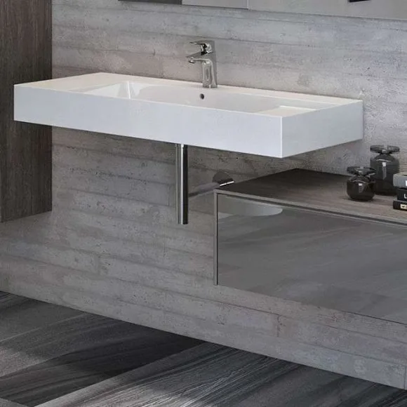 Умивальник підвісний Roca Inspira Square 100х49 (A32752A000) - Фото 2