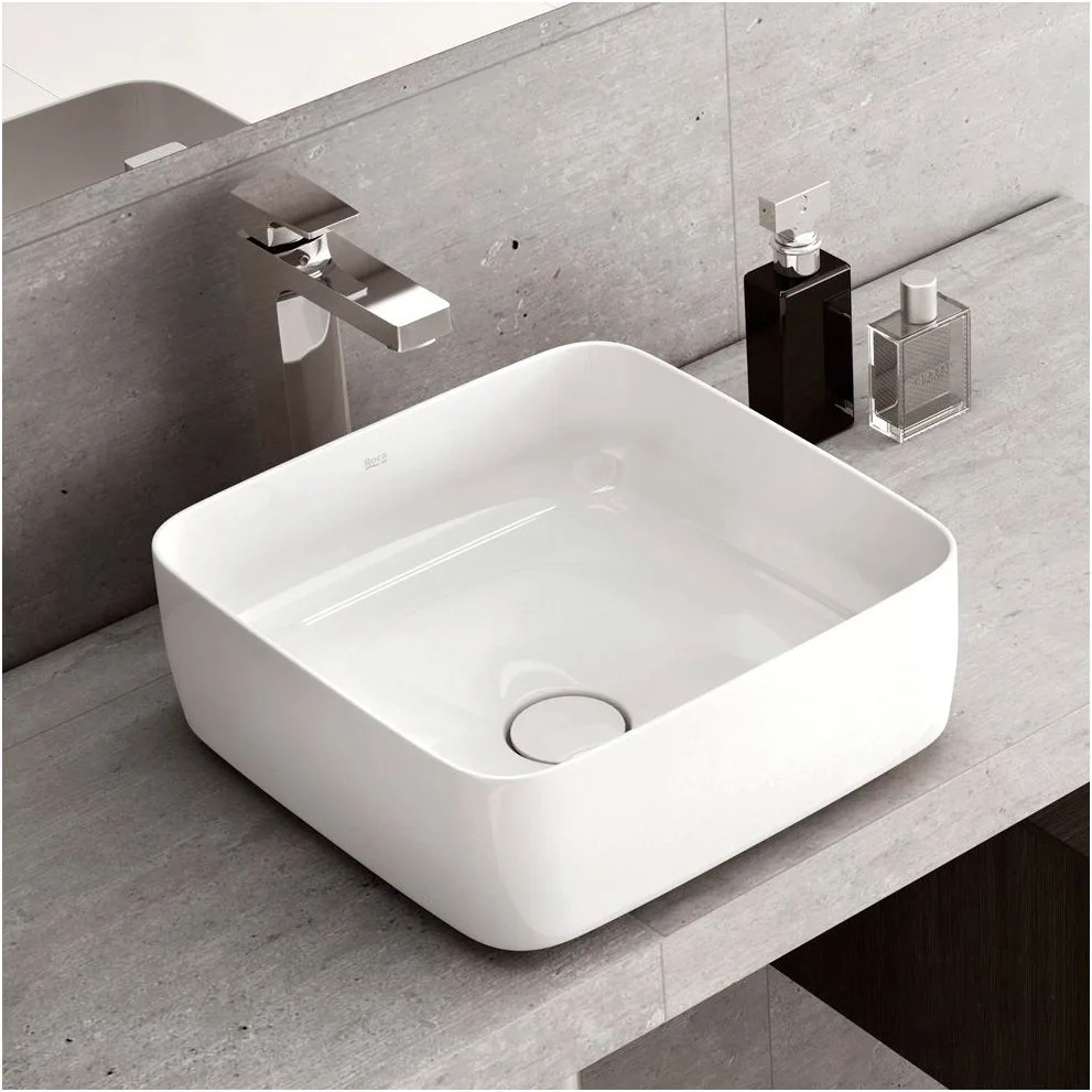 Умивальник на стільницю Roca Inspira Square 37х37 (A327532000) - Фото 2