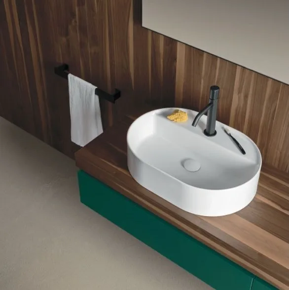 Умывальник на столешницу Arbi Lovely 60 см, матовый белый (A959) - Фото 2