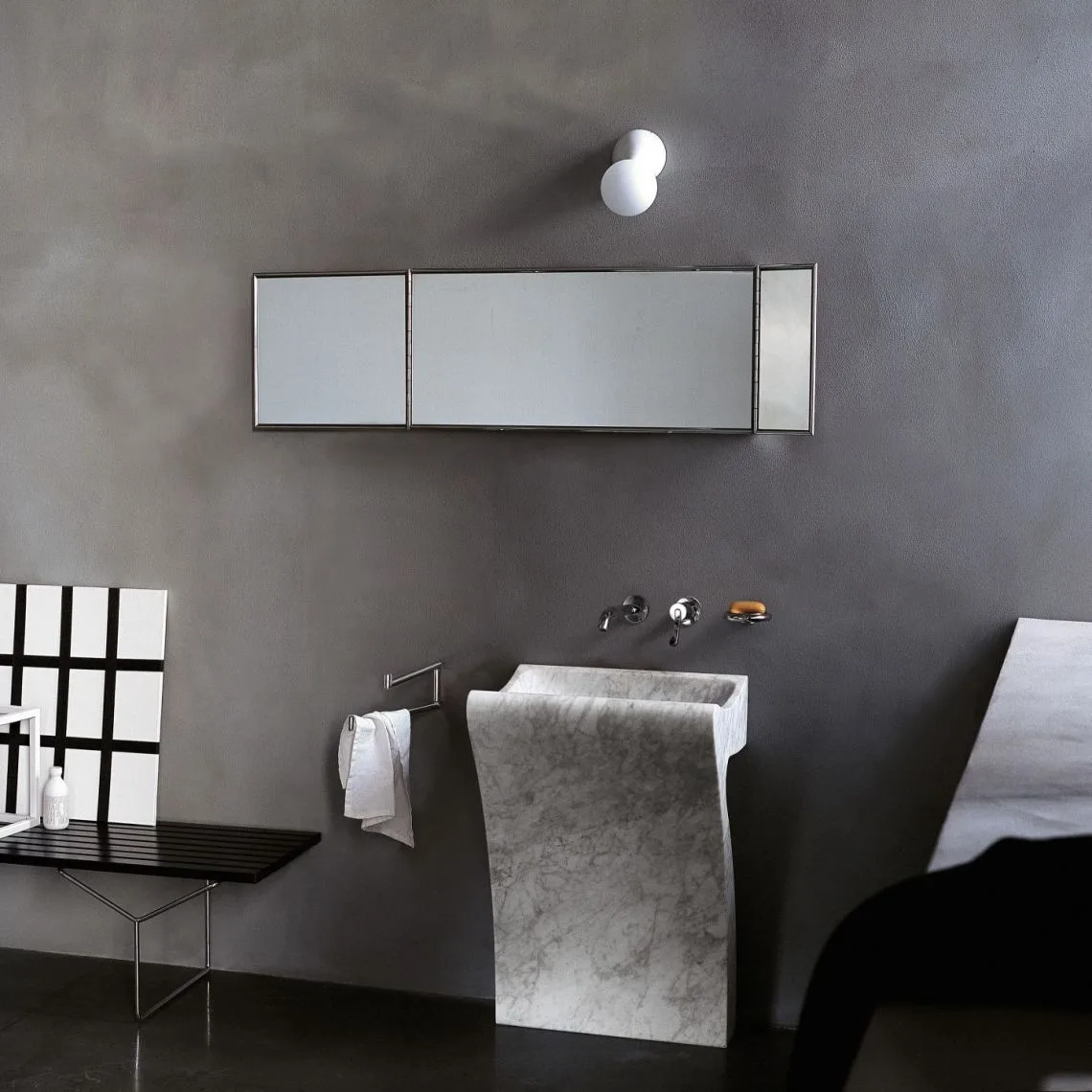 Умывальник отдельно стоящий Agape LITO1 55 х 49 х 85 см, White Carrara (ACER0731) - Фото 2