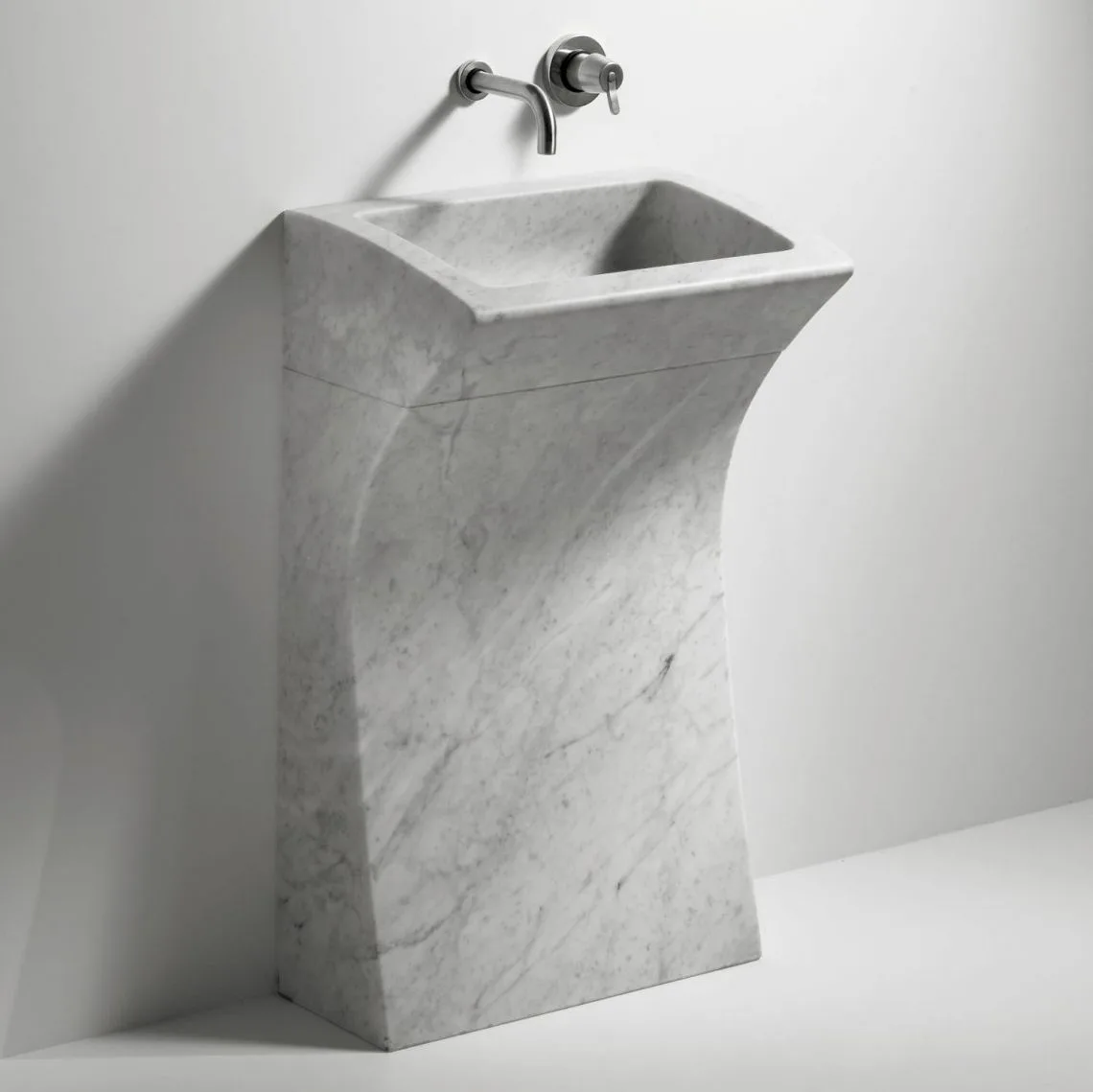 Умывальник отдельно стоящий Agape LITO3 55 х 40.7 х 93 см, White Carrara (ACER0733) - Фото 3