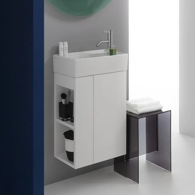 Умывальник подвесной Laufen Kartell 46x28  правая с отверстием справа, белая (H8153340001111) - Фото 2