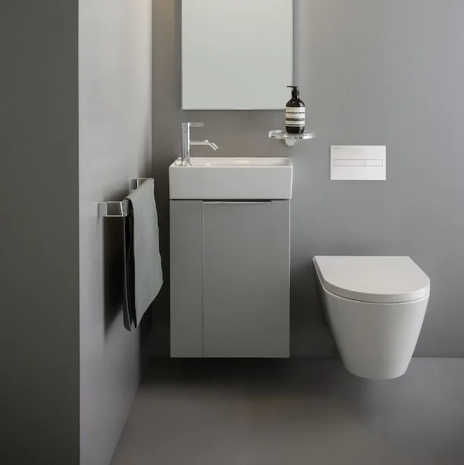 Умивальник підвісний Laufen Kartell 46x28 з отвором ліворуч, біла (H8153350001111) - Фото 2