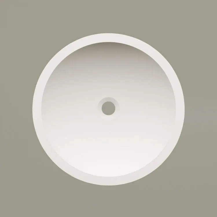 Умивальник врізний PAA Round In, Silkstone, D=44, Matte White (IROSIN_00) - Фото 2