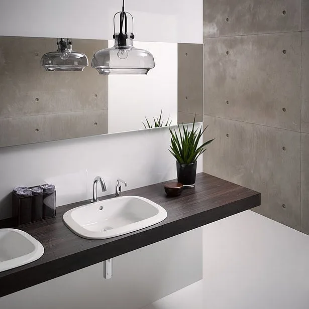 Умывальник встроенный TOTO 53х45х17,7 White (LW763Y) - Фото 2