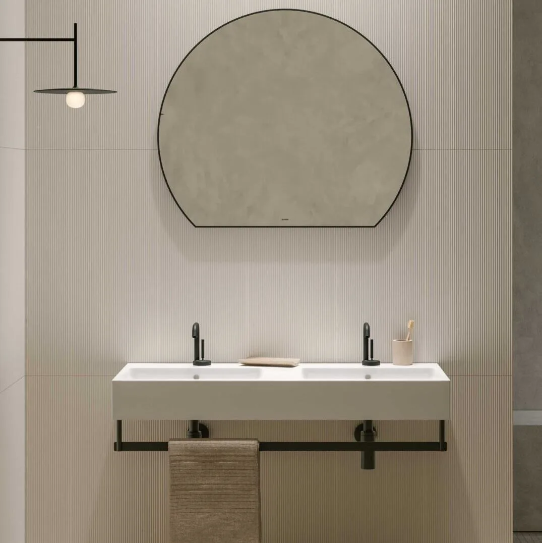 Умывальник подвесной/на столешницу Globo Stone, 110х50 см, Bianco (SCQ110BI) - Фото 2