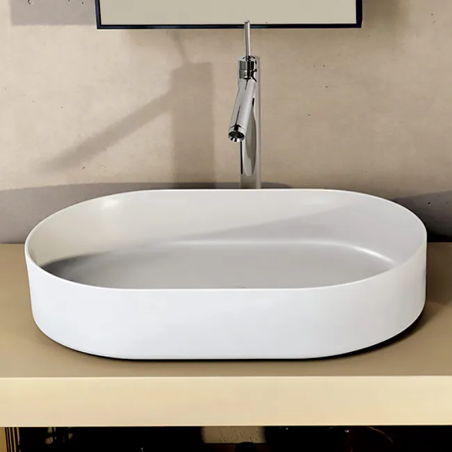Умывальник на столешницу Cielo Shui Comfort, 60x38 (SHCOLAO60) - Фото 3
