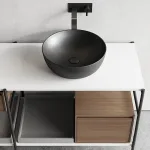 Умывальник на столешницу Nic Design Ovvio 38x14 см, Antracite matt (001446013) - Фото 2
