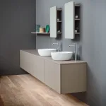 Умывальник на столешницу Nic Design Ovvio 38x14 см, Argilla matt (001446052) - Фото 2