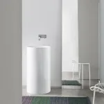 Умывальник отдельно стоящий Nic Design OVVIO 45x85h, white gloss (001453001) - Фото 2