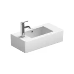 Умивальник підвісний Duravit Vero 50х25 см, змішувач зліва, білий (0703500009) - Фото 1