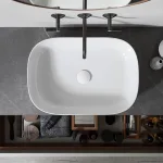 Умывальник на столешницу Noken Liem 56x39 с керамической крышкой, белый (100243656) - Фото 3