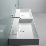 Умивальник подвійний Catalano Premium 120 х 47 см, білий (112VPD00) - Фото 2