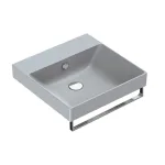 Умивальник підвісний Catalano New Zero 50x50 см, сірий матовий (150ZPCS) - Фото 1