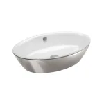 Умывальник настольный Catalano Gold&Silver 60х42 см, белый/серебро (160VLNBA) - Фото 1