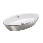 Умывальник настольный Catalano Gold&Silver 70х42 см, белый/серебро (170VLNBA) - Фото 1