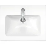 Умивальник накладний Duravit ME by Starck 63х49 мм, білий (2336630000) - Фото 2
