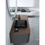 Умивальник накладний Duravit Happy D.2 Plus 40х40, антрацит матовий (2359401300) - Фото 2