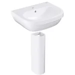 Умывальник подвесной с пьедесталом Grohe Euro Ceramic 55 см, белый (39336000_39202000) - Фото 1